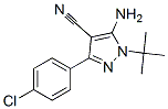 5-Amino-1-(tert-butyl)-3-(4-chlorophenyl)-1H-pyrazole-4-carbonitrile Structure,180903-14-4Structure