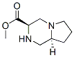 Pyrrolo[1,2-a]pyrazine-3-carboxylic acid, octahydro-, methyl ester, (3r-trans)- (9ci) Structure,181795-67-5Structure