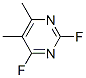 Pyrimidine, 2,4-difluoro-5,6-dimethyl- (8ci) Structure,18260-62-3Structure