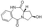 (2R,11as)-2-hydroxy-1,2,3,11a-tetrahydro-10h-pyrrolo[2,1-c][1,4]-benzodiazepine-5,11-dione Structure,182823-26-3Structure