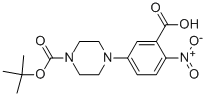 1-N-boc-4-(3-carboxy-4-nitrophenyl)piperazine Structure,183622-36-8Structure