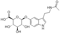 3-(2-Acetamidoethyl)-1h-indol-5-yl hexopyranosiduronic acid Structure,18430-06-3Structure