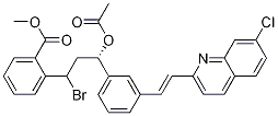 2-[(3S)-3-(acetyloxy)-1-bromo-3-[3-[(1e)-2-(7-chloro-2-quinolinyl)ethenyl]phenyl]propyl]-benzoic acid methyl ester Structure,184763-69-7Structure