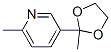 3-(2-Methyl-1,3-dioxolan-2-yl)-6-methylpyridine Structure,184766-45-8Structure