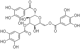 1,3,6-Tri-o-galloyl-b-d-glucose Structure,18483-17-5Structure