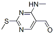 4-Methylamino-2-methylsulfanyl-pyrimidine-5-carbaldehyde Structure,185040-32-8Structure