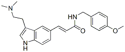 3-[3-(2-Dimethylaminoethyl)-1H-indol-5-yl]-n-(4-methoxybenzyl)acrylamide Structure,185259-85-2Structure