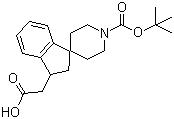 1-[(Tert-butoxy)carbonyl]-2,3-dihydrospiro[1h-indene-1,4-piperidine]-3-acetic acid Structure,185526-66-3Structure