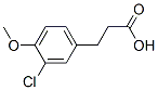 3-(3-Chloro-4-methoxyphenyl)propionic a& Structure,1857-56-3Structure