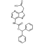 (6-Benzhydryloxycarbonylamino-purin-9-yl)-acetic acid Structure,186046-80-0Structure