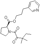 (S)-3-(pyridin-3-yl)propyl 1-(3,3-dimethyl-2-oxopentanoyl)pyrrolidine-2-carboxylate Structure,186452-09-5Structure