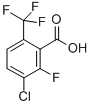 3-Chloro-2-fluoro-6-(trifluoromethyl)benzoic acid Structure,186517-41-9Structure