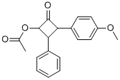 3-(4-Methoxyphenyl)-2-oxo-4-phenylcyclobutyl acetate Structure,186613-02-5Structure