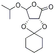 (2R,3s)-2,3-dihydroxy-4-isopropoxy-gamma-butyrolactone cyclohexyl ketal Structure,186790-80-7Structure