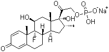 Dexamethasone 21-(sodium hydrogen phosphate) Structure,1869-92-7Structure