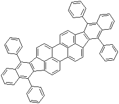 Dibenzo{[f,f’]-4,4’,7,7’-tetra phenyl}diindeno[1,2,3-cd:1’, 2’,3’-lm]perylene Structure,187086-37-9Structure