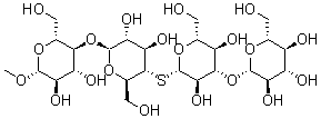 B-d-glucopyranoside, methyl o-b-d-glucopyranosyl-(1-3)-s-b-d-glucopyranosyl-(1-4)-o-4-thio-b-d- glucopyranosyl-(1-4)- Structure,187161-22-4Structure