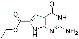 Ethyl 2-amino-4-oxo-4,7-dihydro-3h-pyrrolo[2,3-d]pyrimidine-6-carboxylate Structure,188062-43-3Structure