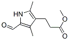 5-Formyl-2,4-dimethylpyrrole-3-propionic acid, methyl ester Structure,18818-25-2Structure