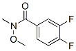 3,4-Difluoro-N-methoxy-N-methylbenzamide Structure,188345-25-7Structure