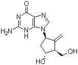 2-Amino-1,9-dihydro-9-[(1r,3s,4r)-4-hydroxy-3-(hydroxymethyl)-2-methylenecyclopentyl]-6h-purin-6-one Structure,188399-46-4Structure