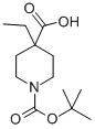 1-Boc-4-ethyl-4-piperidinecarboxylic acid Structure,188792-67-8Structure