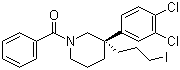 (S)-(3-(3,4-dichlorophenyl)-3-(3-iodopropyl)piperidin-1-yl)(phenyl)methanone Structure,188916-67-8Structure