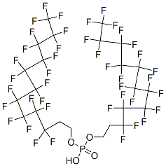 Bis[3,3,4,4,5,5,6,6,7,7,8,8,9,9,10,10,11,11,12,12,12-henicosafluorododecyl] hydrogen phosphate Structure,1895-26-7Structure