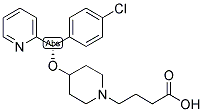 4-{4-[(4-Chlorophenyl)(2-pyridinyl)methoxy]-1-piperidinyl}butanoic acid Structure,190786-43-7Structure