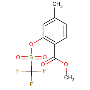 Methyl 4-methyl-2-trifluoromethanesulphonyloxybenzoate Structure,191104-16-2Structure