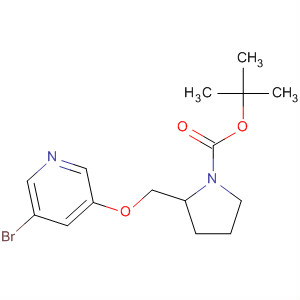 (S)-2-(5-bromo-pyridin-3-yloxymethyl)-pyrrolidine-1-carboxylic acid tert-butyl ester Structure,191162-30-8Structure