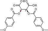 Di-p-anisoyl-D-tartaric acid Structure,191605-10-4Structure