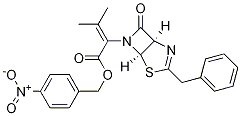 4-Nitrobenzyl 2-((1r,5r)-3-benzyl-7-oxo-4-thia-2,6-diaza bicyclo[3.2.0]hept-2-en-6-yl)-3-methylbut-2-enoate Structure,192049-49-3Structure