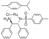 Chloro{[(1R,2R)-(-)-2-amino-1,2-diphenylethyl](4-toluenesulfonyl)amido}(p-cymene)ruthenium(II) Structure,192139-92-7Structure