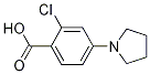 2-Chloro-4-(1-pyrrolidinyl)benzoic acid Structure,192513-60-3Structure