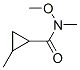 N-methoxy-n,2-dimethyl-cyclopropanecarboxamide Structure,192644-20-5Structure