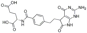 Pemetrexed impurity (mixture of diastereomers) (n-[4-[2-(2-amino-4,5,6,7-tetrahydro-4,6-dioxo-1h-pyrrolo[2.3-d]-pyrimidi Structure,193281-00-4Structure