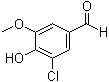 3-Chloro-4-hydroxy-5-methoxybenzaldehyde Structure,19463-48-0Structure