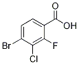 2-Fluoro-3-chloro-4-bromobenzoic acid Structure,194804-94-9Structure