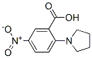 5-Nitro-2-(1-pyrrolidinyl)benzenecarboxylic acid Structure,19555-48-7Structure