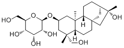 2,16,19-Kauranetriol 2-O-beta-D-allopyranoside Structure,195723-38-7Structure