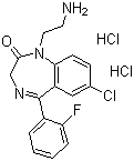 Didesethylflurazepam dihydrochloride Structure,19603-97-5Structure