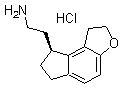 (S)-2-(1,6,7,8-tetrahydro-2h-indeno[5,4-b]furan-8-yl)ethylamine hydrochloride Structure,196597-80-5Structure