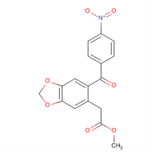 6-(4-Nitrobenzoyl)-1,3-benzodioxole-5-acetic acid methyl ester Structure,197369-14-5Structure