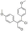 3-Chloro-2,3-bis(4-methoxyphenyl)acrylaldehyde Structure,19881-70-0Structure