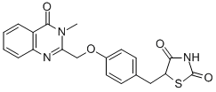 5-[[4-[(3,4-Dihydro-3-methyl-4-oxo-2-quinazolinyl)methoxy]phenyl]methyl]-2,4-thiazolidinedione Structure,199113-98-9Structure