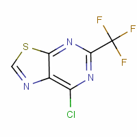 Thiazolo[5,4-d]pyrimidine,7-chloro-5-(trifluoromethyl)- Structure,1998-59-0Structure