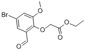 (4-Bromo-2-formyl-6-methoxy-phenoxy)-acetic acid ethyl ester Structure,20037-36-9Structure