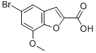 5-Bromo-7-methoxy-1-benzofuran-2-carboxylic acid Structure,20037-37-0Structure