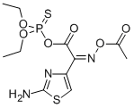 O,o-diethylthiophosphoryl (z)-2-(2-aminothiazol-4-yl)-2-acetyloxyiminoacetate Structure,200815-01-6Structure